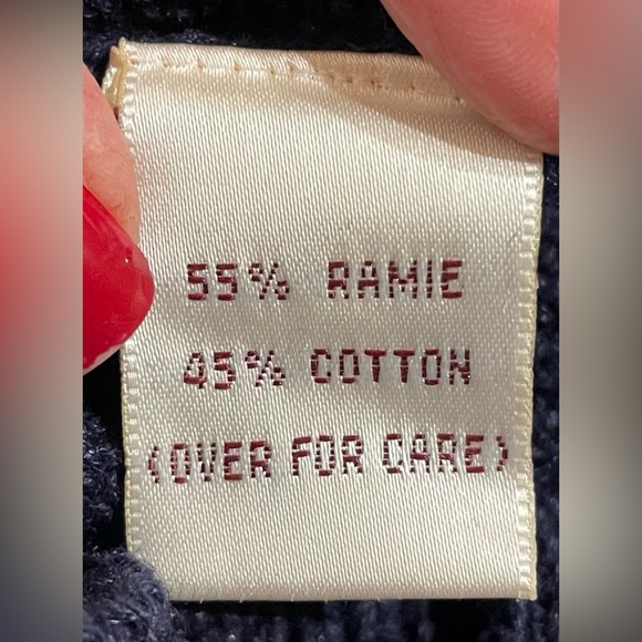 Susan Bristol Vintage 1992 Women’s NWT Size M Navy Christmas Sweater Cardigan - Picture 10 of 15